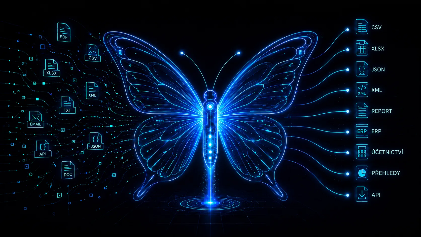Morpho převádí neuspořádané vstupy na čisté výstupy